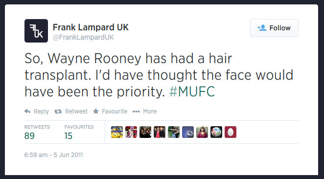 Lampard tweet